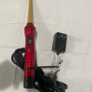 CHI ULTRA ORBIT Red and Gold Curling Wand - On/Off Switch